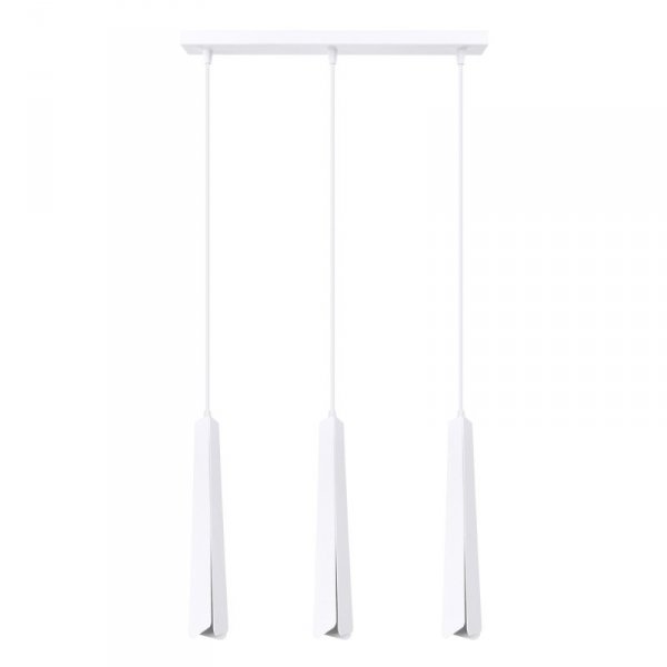 Lampa wisząca PRYSM 3L biała