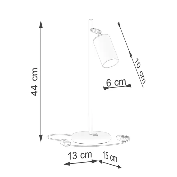 Lampa biurkowa WINX czarny/chrom