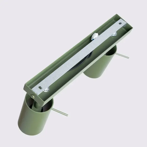 Plafon RING 2 zielony oliwkowy