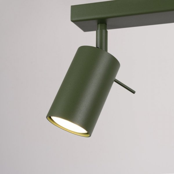 Plafon RING 3L zielony oliwkowy