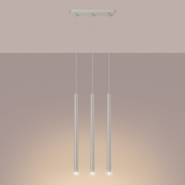 Lampa wisząca PASTELO 3 beżowa