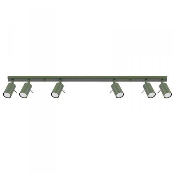 Plafon RING 6L zielony oliwkowy
