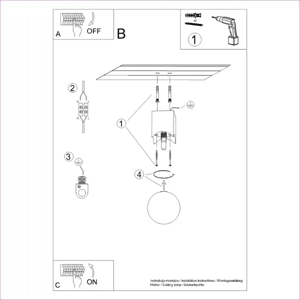 Plafon SOLIS naturalne drewno