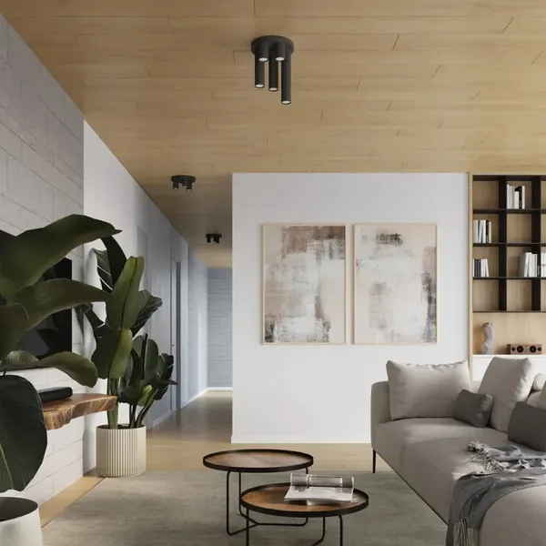 Plafon LAGOS 5P czarny