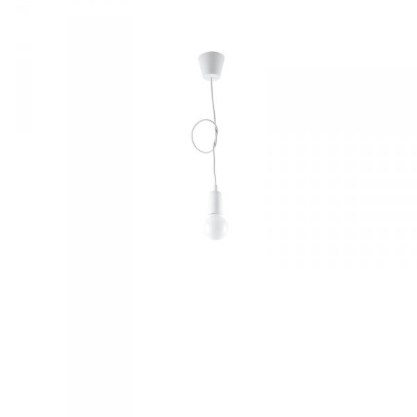 Lampa wisząca DIEGO 1 biała