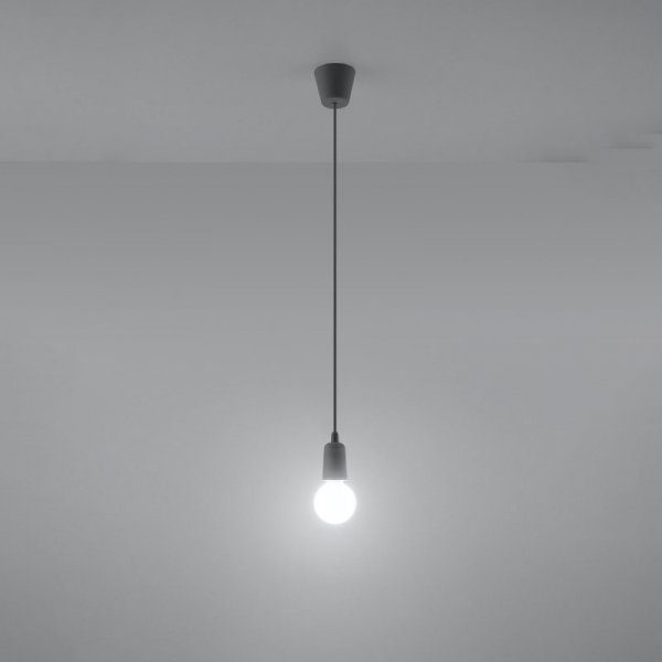 Lampa wisząca DIEGO 1 szara