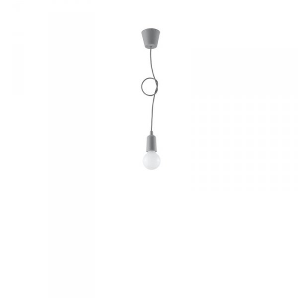 Lampa wisząca DIEGO 1 szara
