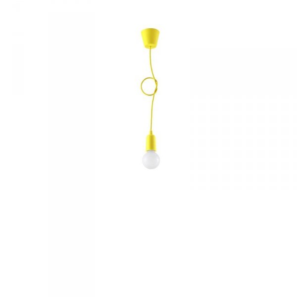 Lampa wisząca DIEGO 1 żółta
