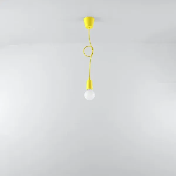 Lampa wisząca DIEGO 1 żółta