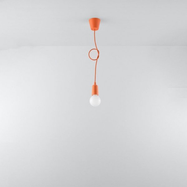 Lampa wisząca DIEGO 1 pomarańczowy