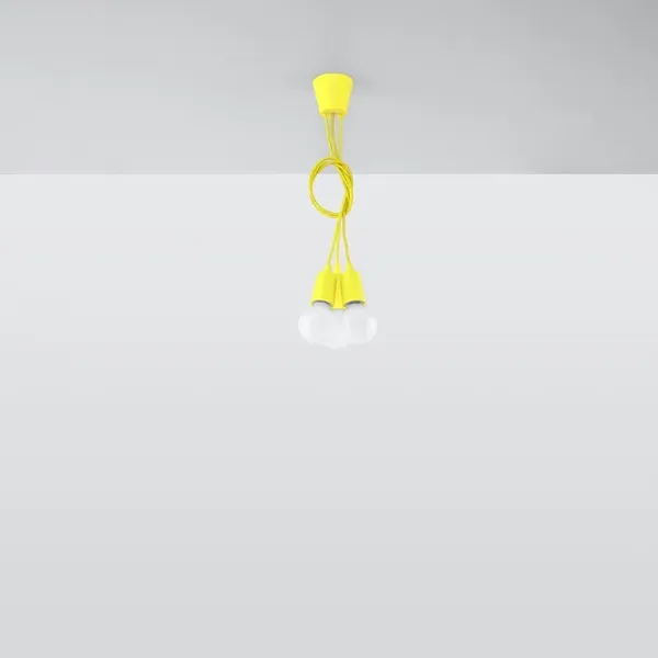 Lampa wisząca DIEGO 3 żółta