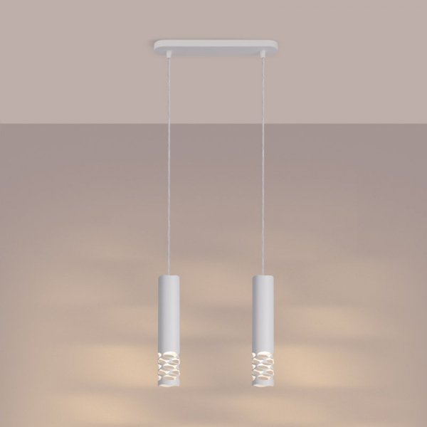 Lampa wisząca LIRO 2 biały