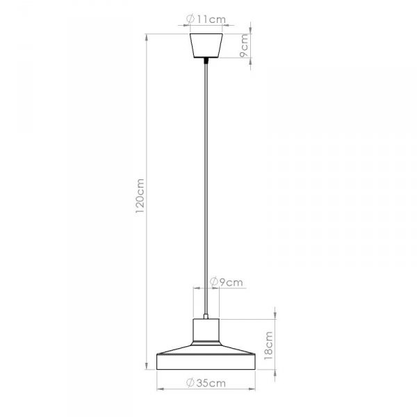 Lampa wisząca BILO beżowa
