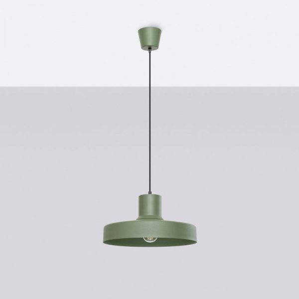 Lampa wisząca BILO zielona oliwka