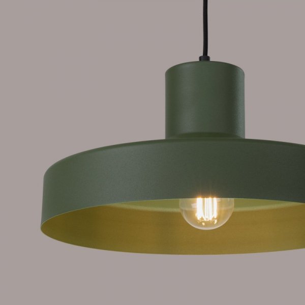 Lampa wisząca BILO zielona oliwka