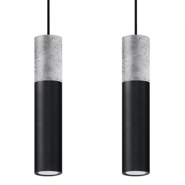 Lampa wisząca BORGIO 2 czarny
