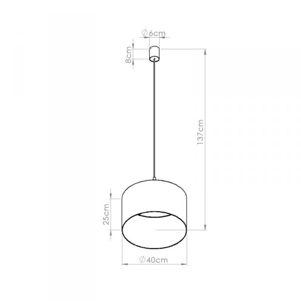 Lampa wisząca NEVIA burgund