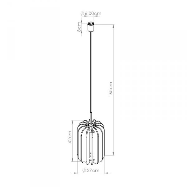 Lampa wisząca MULA 27 żółta