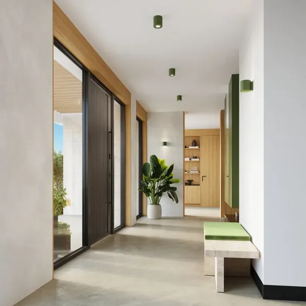 Plafon ORBIS beton zielona oliwka