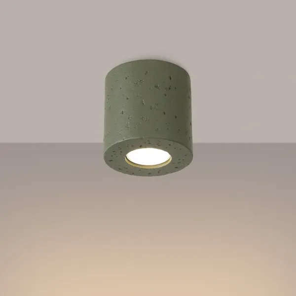 Plafon ORBIS beton zielona oliwka