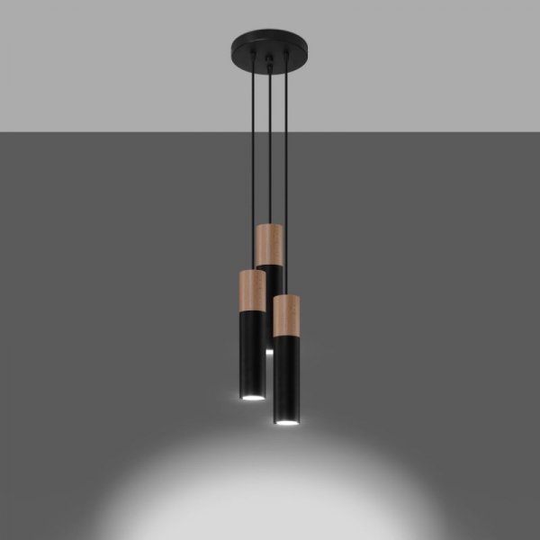 Lampa wisząca PABLO 3P czarna