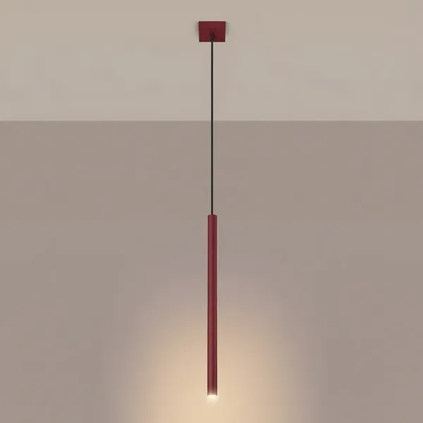 Lampa wisząca PASTELO 1 burgund