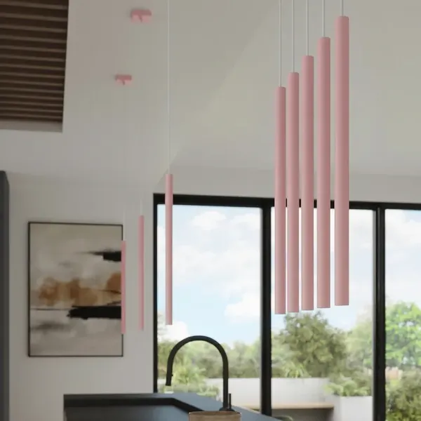 Lampa wisząca PASTELO 1 różowa