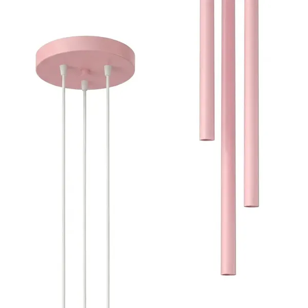 Lampa wisząca PASTELO 3P różowa