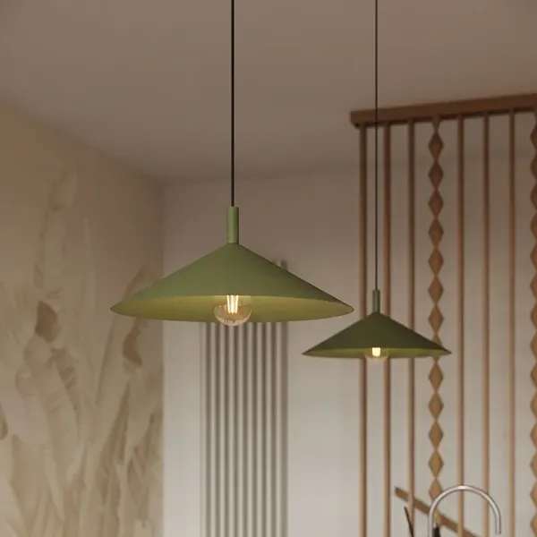 Lampa wisząca NOX 40 zielona oliwka