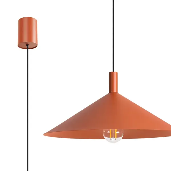 Lampa wisząca NOX 40 ochra czerwona