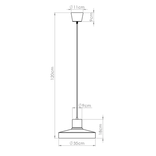 Lampa wisząca BILO burgund