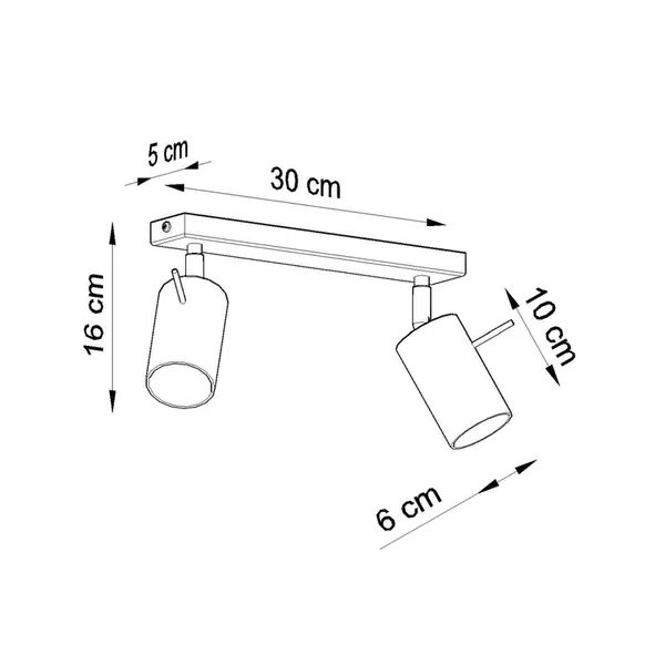 Plafon RING 2 ultramaryna