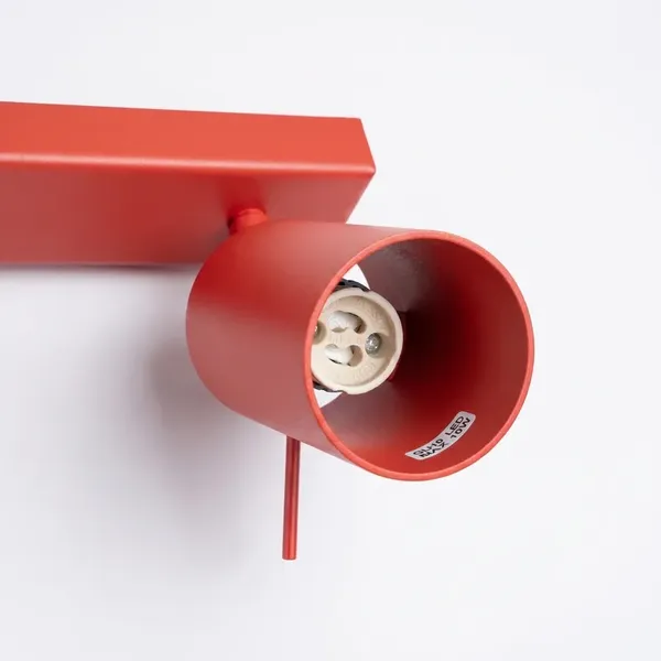 Plafon RING 2 czerwony