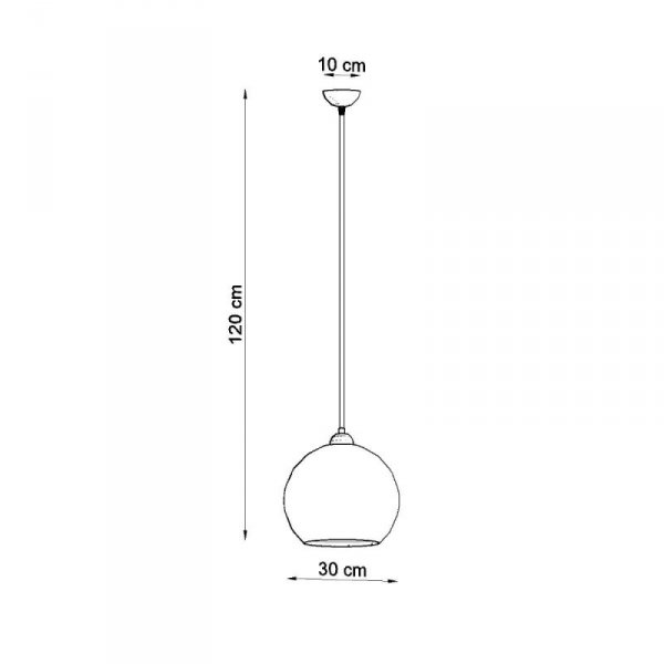 Lampa wisząca BALL zielona