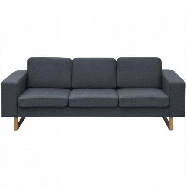 Sofa 3-os. ciemnoszara