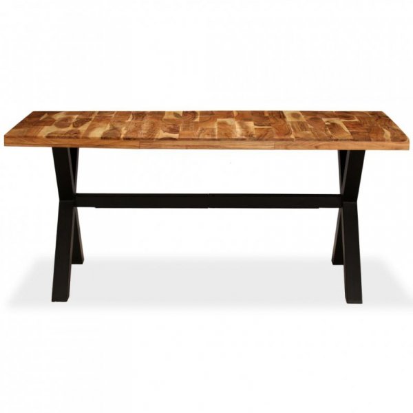 Stół do jadalni z drewna akacjowego i mango, 180x90x76 cm
