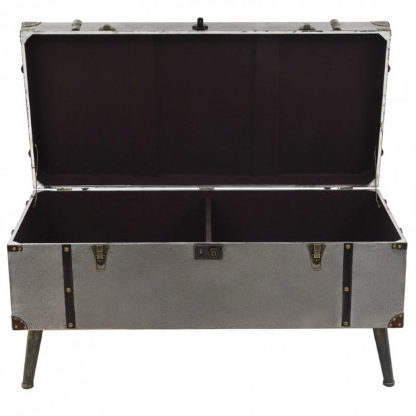 Stolik kawowy z płyty MDF i aluminium, 102 x 51 x 47,5 cm
