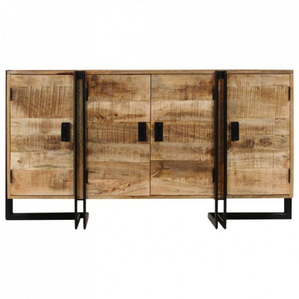 Szafka z litego drewna mango, 150 x 40 x 80 cm