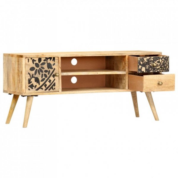 Szafka pod TV, 100x30x45 cm, lite drewno mango