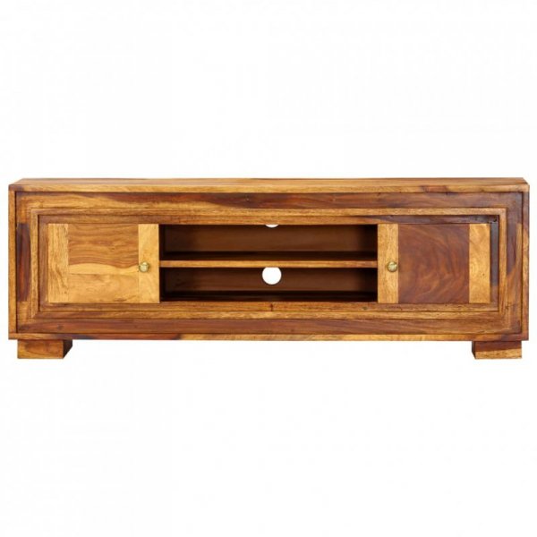 Szafka pod TV, 118x30x40 cm, lite drewno sheesham