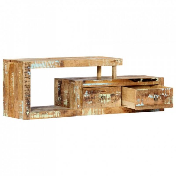 Szafka pod TV, 120 x 30 x 40 cm, lite drewno odzyskane
