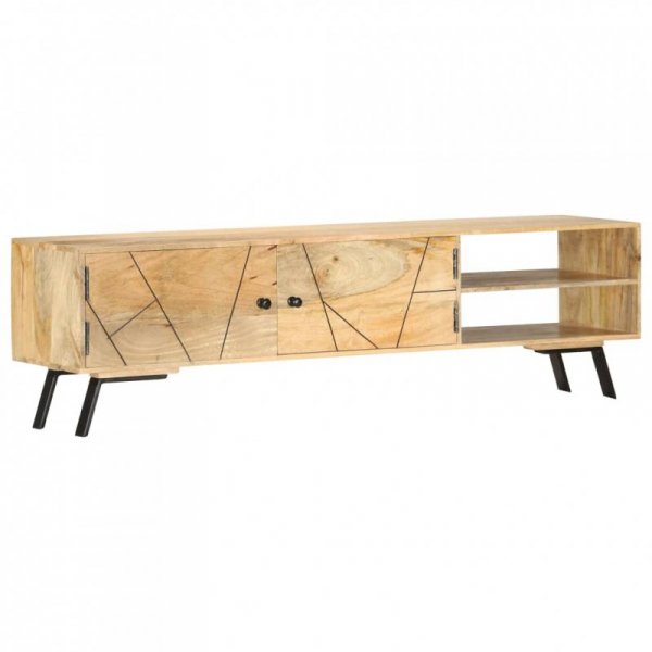 Szafka pod TV, 140x30x40 cm, lite drewno mango