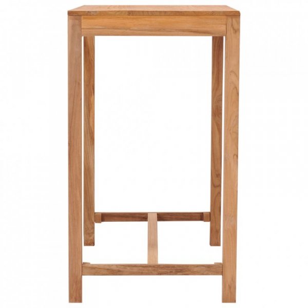 Stolik barowy do ogrodu, 110x65x105 cm, lite drewno tekowe