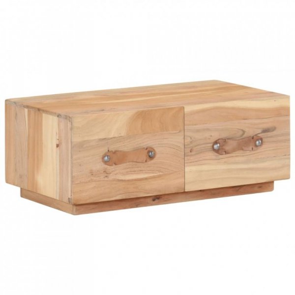 Stolik kawowy, 90x50x35, lite drewno z odzysku