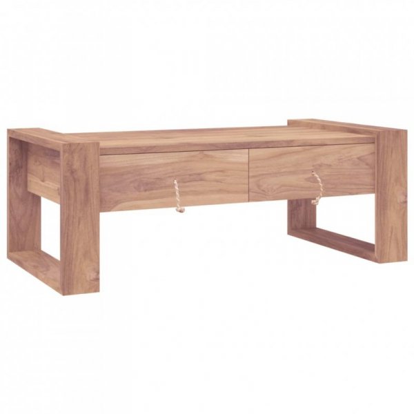 Stolik kawowy, 110 x 60 x 40 cm, lite drewno tekowe