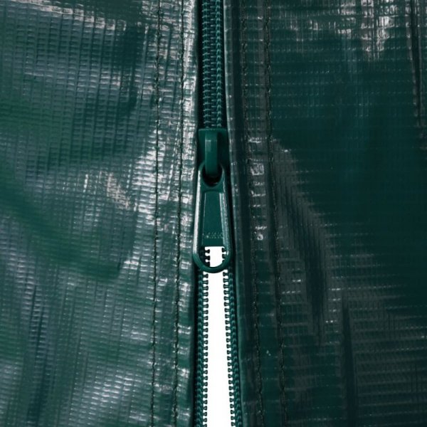 Namiot garażowy z PVC, 2,4 x 2,4 m, zielony