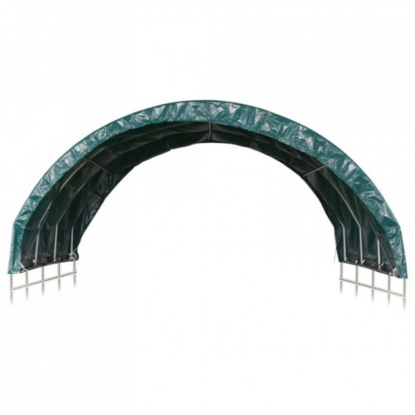 Namiot dla bydła, PVC, 3,7 x 3,7 m, zielony