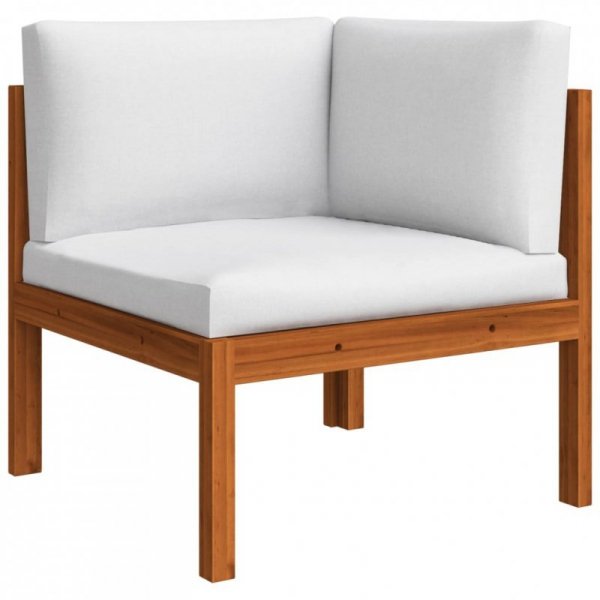 4-osobowa sofa ogrodowa z poduszkami, lite drewno akacjowe