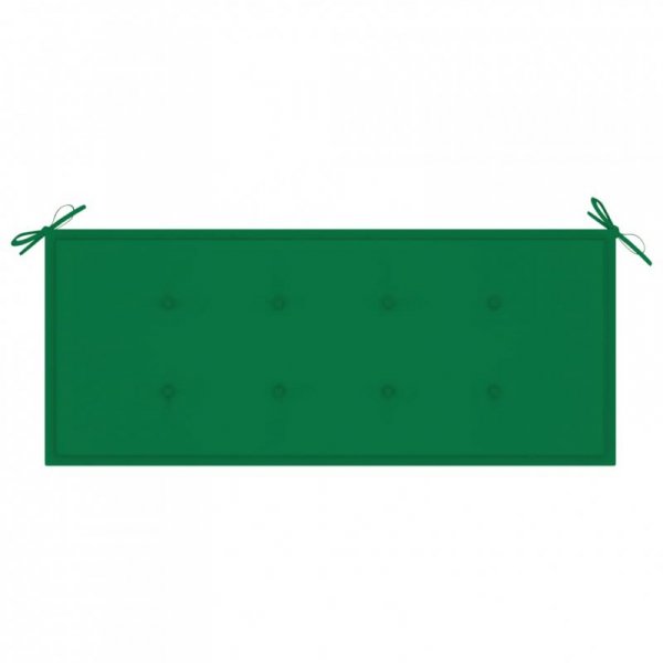 Składana ławka ogrodowa z poduszką, 118 cm, bambusowa