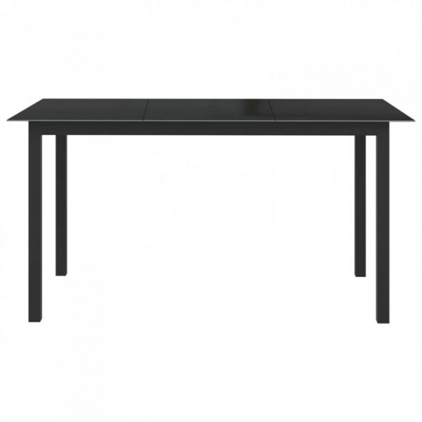 7-częściowy zestaw mebli ogrodowych, aluminium, antracytowy
